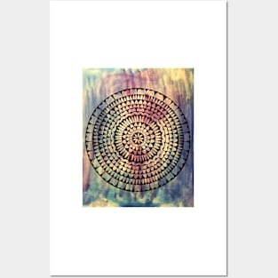 Tie-Dye Mandala Posters and Art